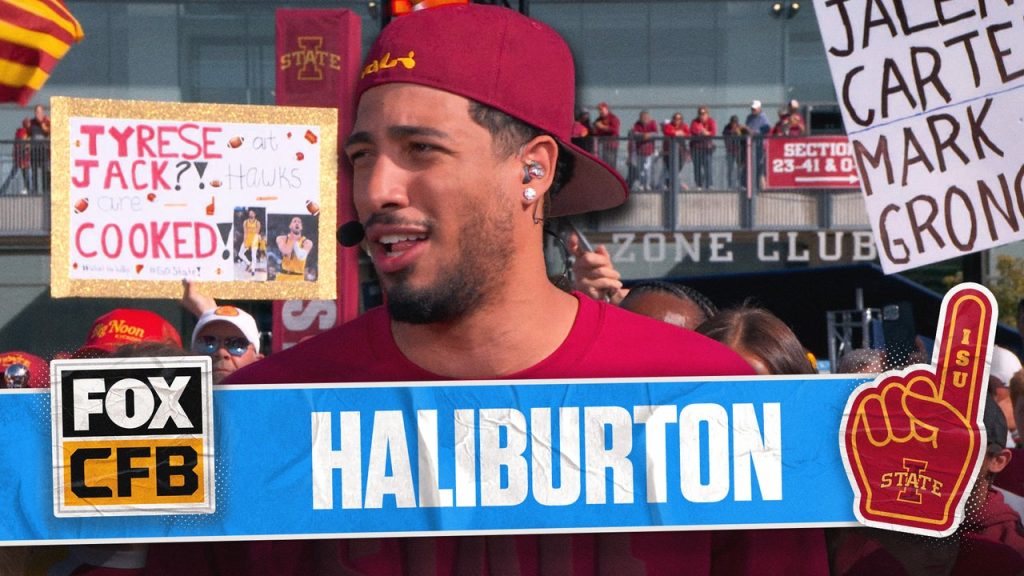 NBA star Tyrese Haliburton joined BNK to cheer on alma mater Iowa State in Cy-Hawk rivalry vs. Iowa.