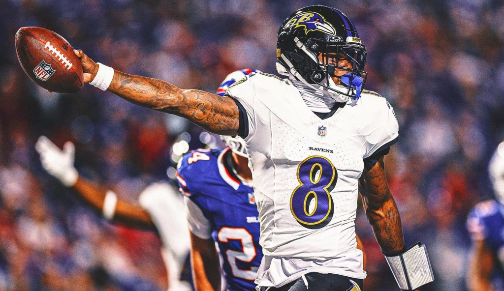 Bills Fan Who Shoved Ravens’ Lamar Jackson, DeAndre Hopkins Banned Indefinitely