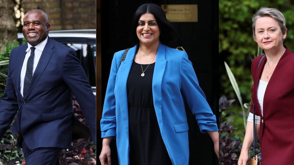Lammy, Cooper and Mahmood get new jobs in major reshuffle after Rayner’s resignation | Politics News