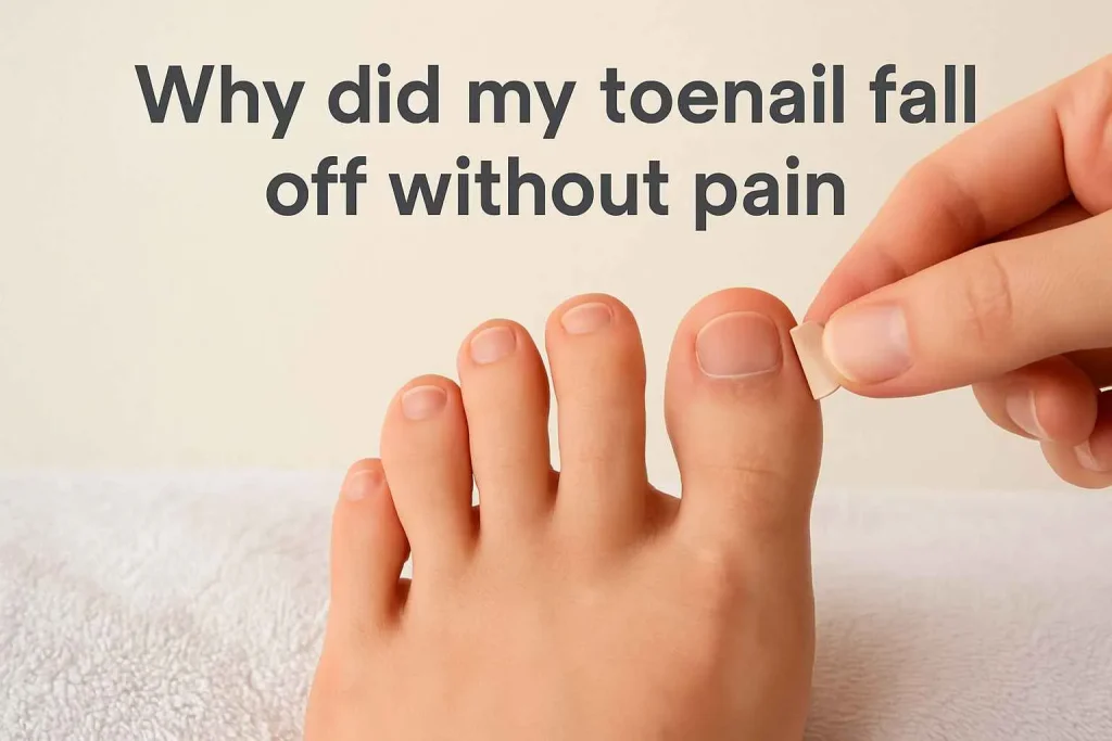 Why Did My Toenail Fall Off Painlessly? 7 Reasons Here