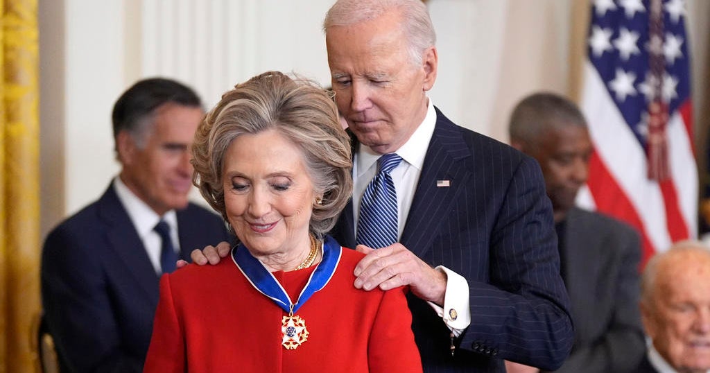 Biden awards Presidential Medal of Freedom to Hillary Clinton, Michael J. Fox, Denzel Washington and more