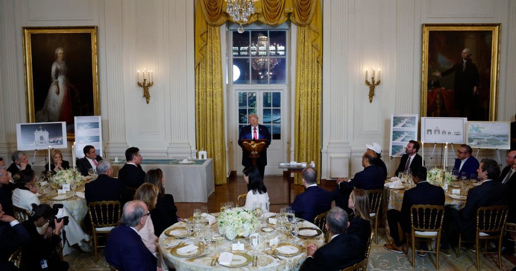 Trump looks to cement his architectural legacy as Democrats bristle