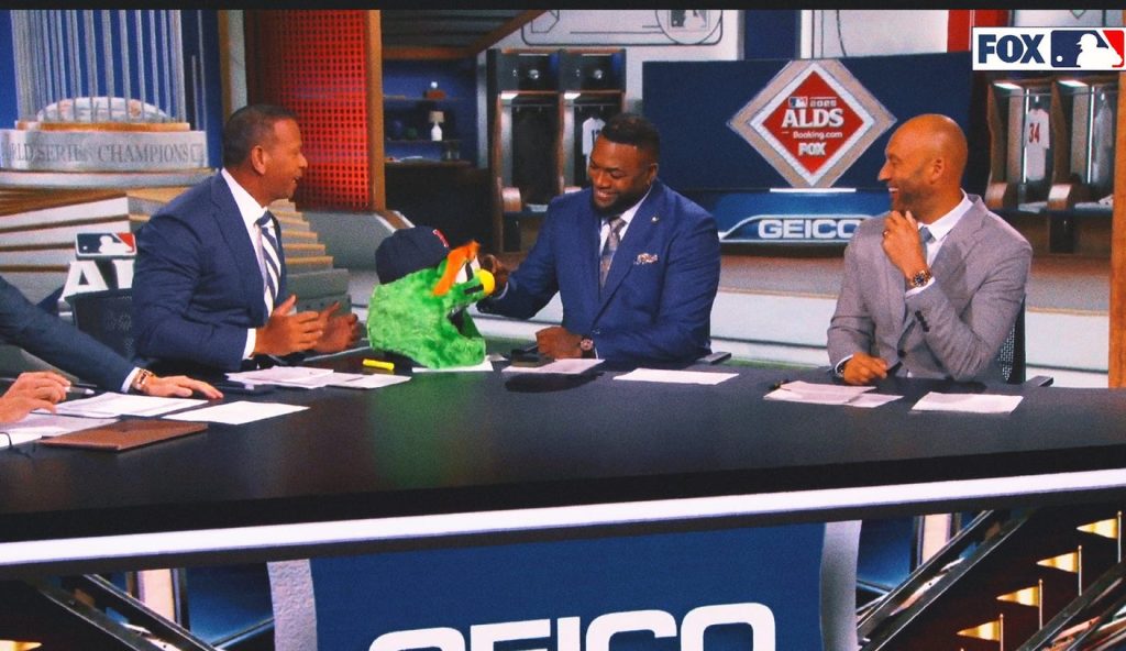 ‘Beat It Wally!’: A-Rod Trolls Papi With Red Sox Mascot’s Head After Playoff Exit