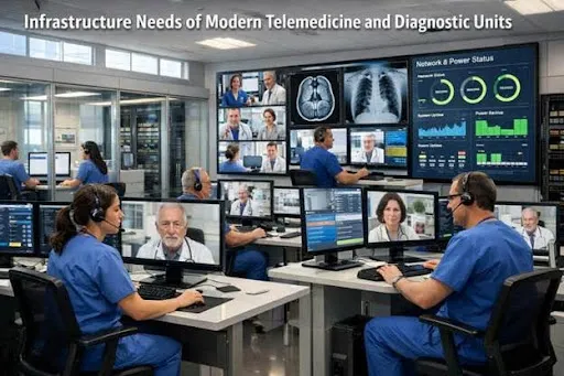 Infrastructure Requirements of Modern Telemedicine and Diagnostic Units