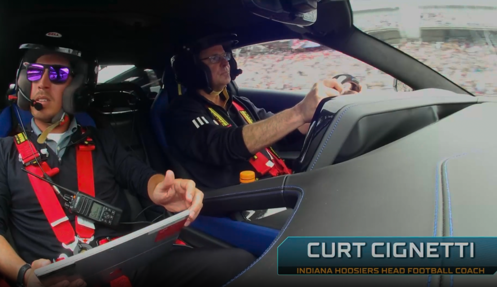 Indiana’s Curt Cignetti Leads The Field As Indy 500 Honorary Pace Car Driver