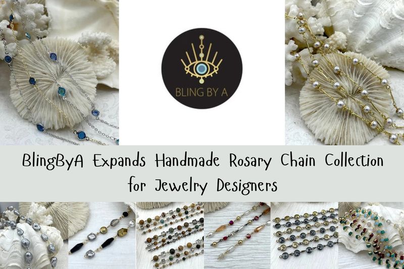 BlingByA Expands Handmade Rosary Chain Collection For Jewelry Designers