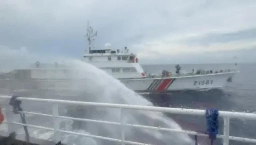 Philippines accuses China of using water cannon on its vessels for a second day in latest South China Sea incident