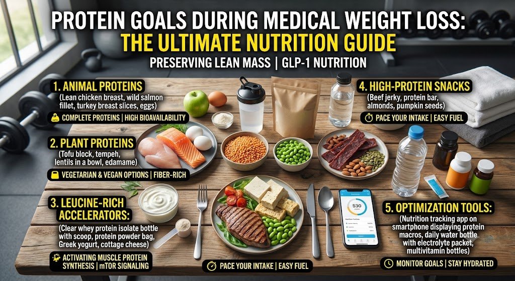 Protein Goals During Medical Weight Loss to Preserving Healthy Body Mass