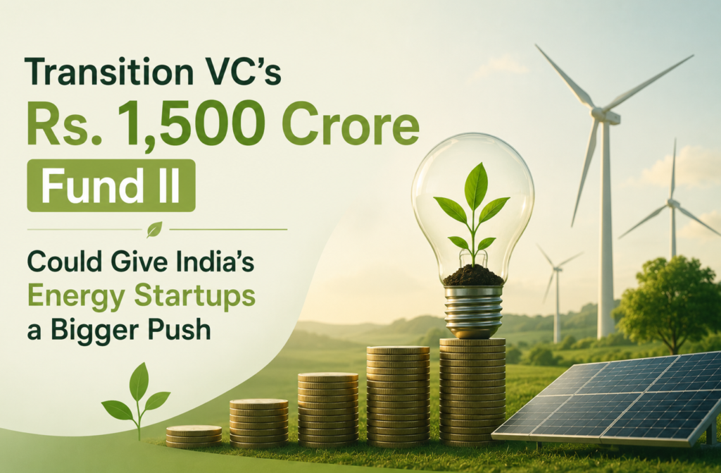 Transition VC’s Rs. 1,500 Crore Fund II Could Give India’s Energy Startups a Bigger Push