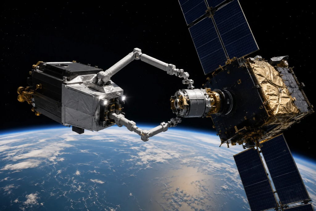 SpaceX Launches Robot to Rescue Aging Satellites