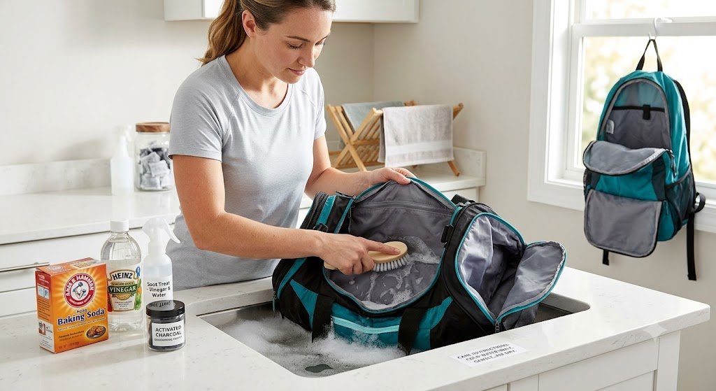 Deep-Clean & Deodorize Your Smelly Gym Bag Without Ruining the Fabric