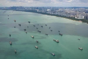 Singapore sells modestly more marine fuel in July, reflecting strength in shipping activity