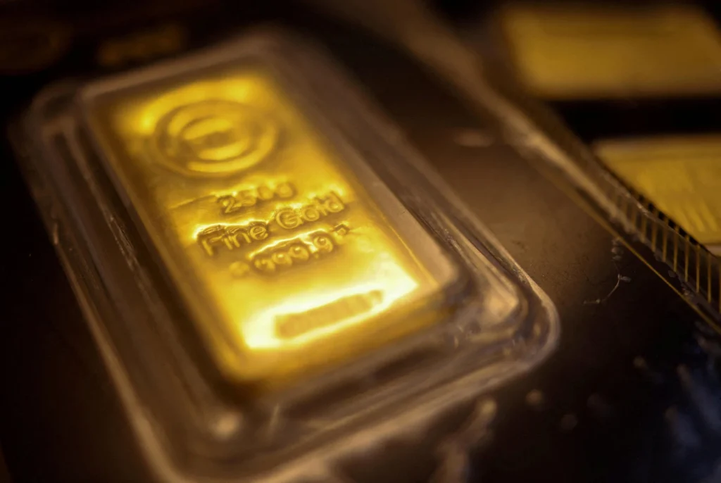 Gold eases from seven-week peak, US inflation data looms
