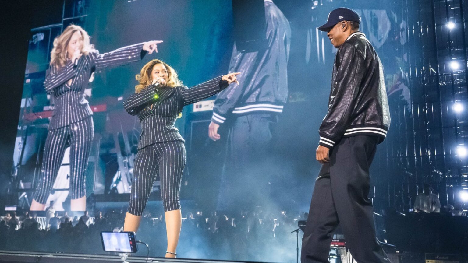 Beyoncé and Jay-Z, Karol G, and Ravyn Lenae