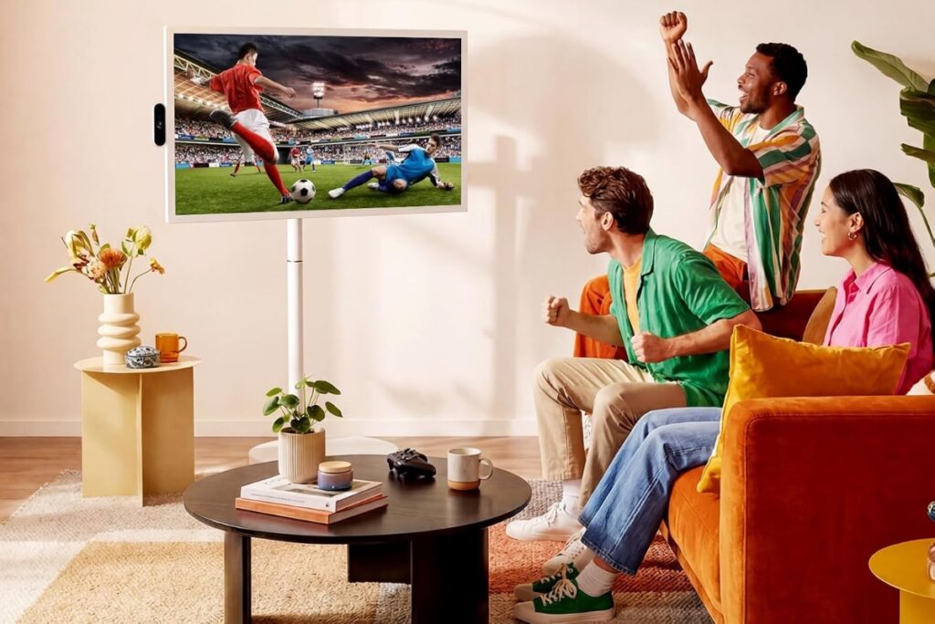This 32-Inch Touchscreen TV On Wheels Is $150 Off, Runs Android, Your Favorite Apps, And More