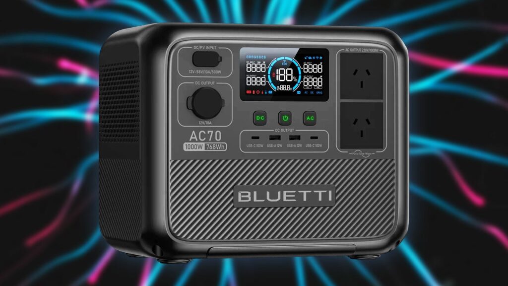 The Bluetti AC70 768Wh 1,000W LiFePO4 Power Station With 5 Year Warranty Drops to $220 After Coupon