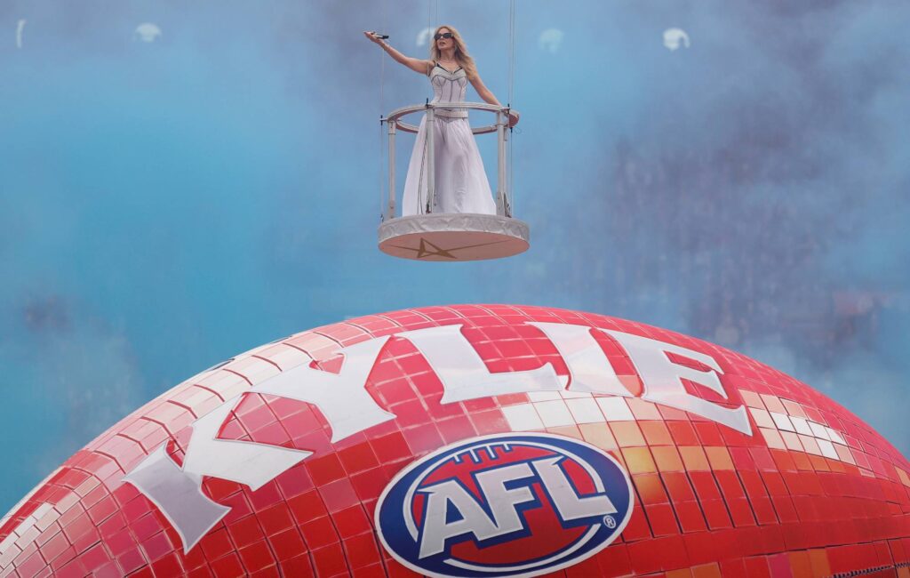 Watch Kylie Minogue’s epic performance from AFL Grand Final