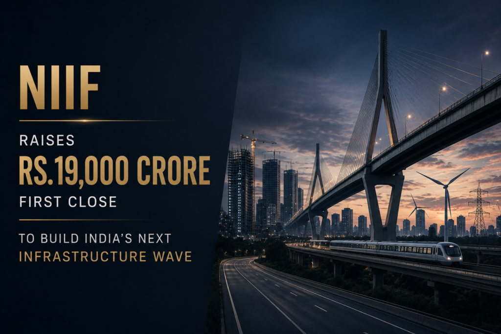 NIIF Raises Rs. 19,000 Crore First Close to Build India’s Next Infrastructure Wave