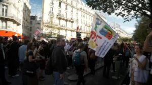 French riot police fire tear gas as more than 250,000 rally nationwide for school funding
