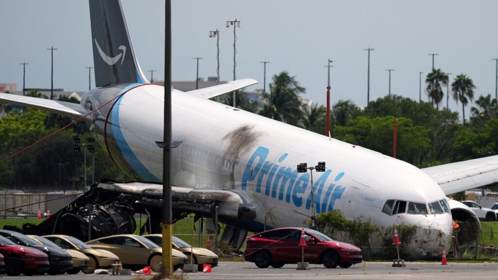 Federal report says pilots weren’t warned about wind before Amazon cargo plane crashed in Miami
